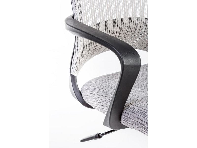 Sedia da ufficio ergonomica "Bessie" con braccioli e ruote altezza regolabile tortora in Sedie da scrivania Decor Space - Altamura, commercioVirtuoso.it