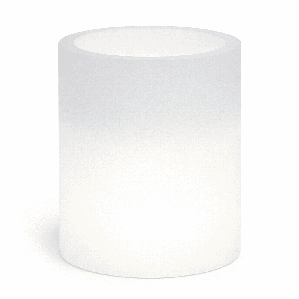 Vaso luminoso Venusio Bright rotondo decorazione con led per esterno "Made in Italy" - 10