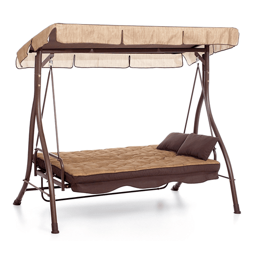 Cuscino di ricambio 3 posti per dondolo "Zanzibar" con cuscini laterali Giardino e giardinaggio/Arredamento da giardino e accessori/Cuscini/Cuscini per divani Decor Space - Altamura, Commerciovirtuoso.it