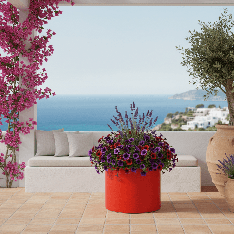 Tavolino Relax Bright con led luminosi con piano in vetro per esterno "Made in Italy" - 11