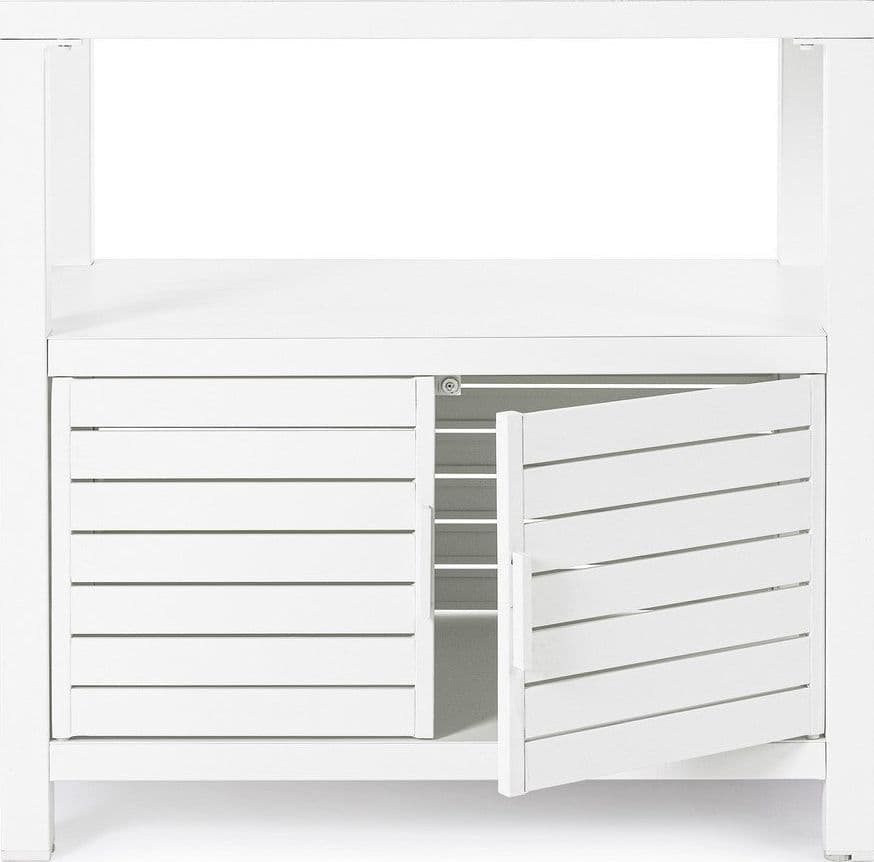 Mobile "Atlantic" con struttura in alluminio, piedini regolabili, per esterno ed interno in Bauli e contenitori Decor Space - Altamura, commercioVirtuoso.it