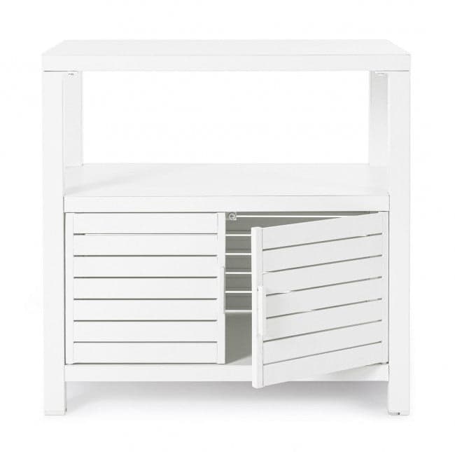 Mobile "Atlantic" con struttura in alluminio, piedini regolabili, per esterno ed interno in Bauli e contenitori Decor Space - Altamura, commercioVirtuoso.it