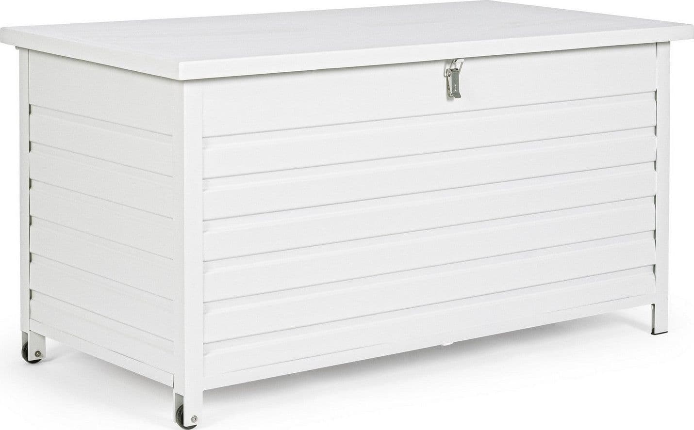 Baule cassapanca "Atlantic" porta cuscini in alluminio da esterno con ruote in Bauli e contenitori Decor Space - Altamura, commercioVirtuoso.it