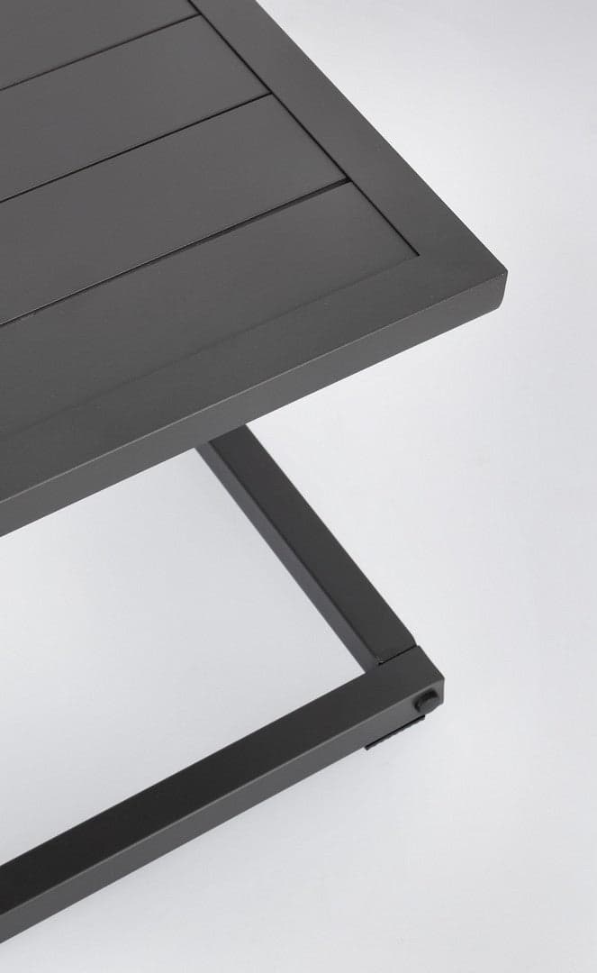 Tavolino da caffe "Hilde" per lettino da esterno e giardino 40 cm in alluminio - 15