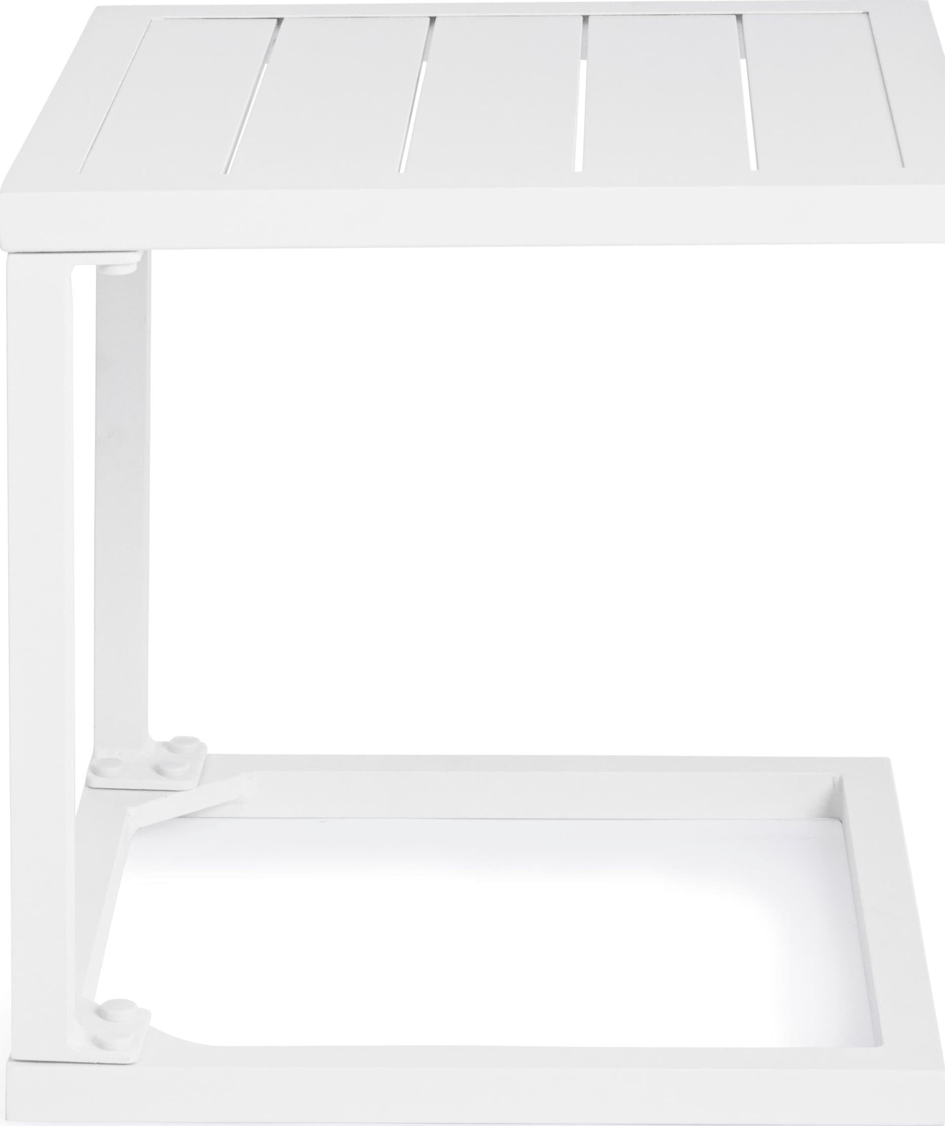 Tavolino da caffe "Hilde" per lettino da esterno e giardino 40 cm in alluminio in Tavoli standard Decor Space - Altamura, commercioVirtuoso.it