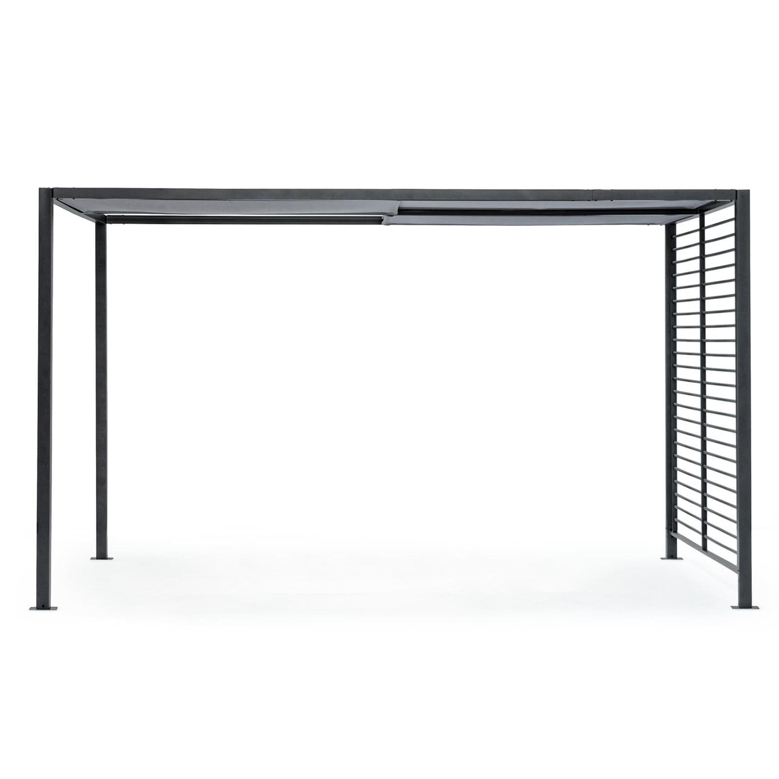 Gazebo moderno antracite "Noah" per giardino e veranda, pergolato scorrevole di design Giardino e giardinaggio/Arredamento da giardino e accessori/Ombrelloni tende e tettucci parasole/Gazebo Decor Space - Altamura, Commerciovirtuoso.it