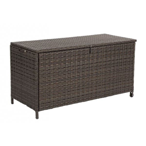 Baule cassapanca porta cuscini in Polyrattan da esterno con ruote e maniglia in Bauli e contenitori Decor Space - Altamura, commercioVirtuoso.it
