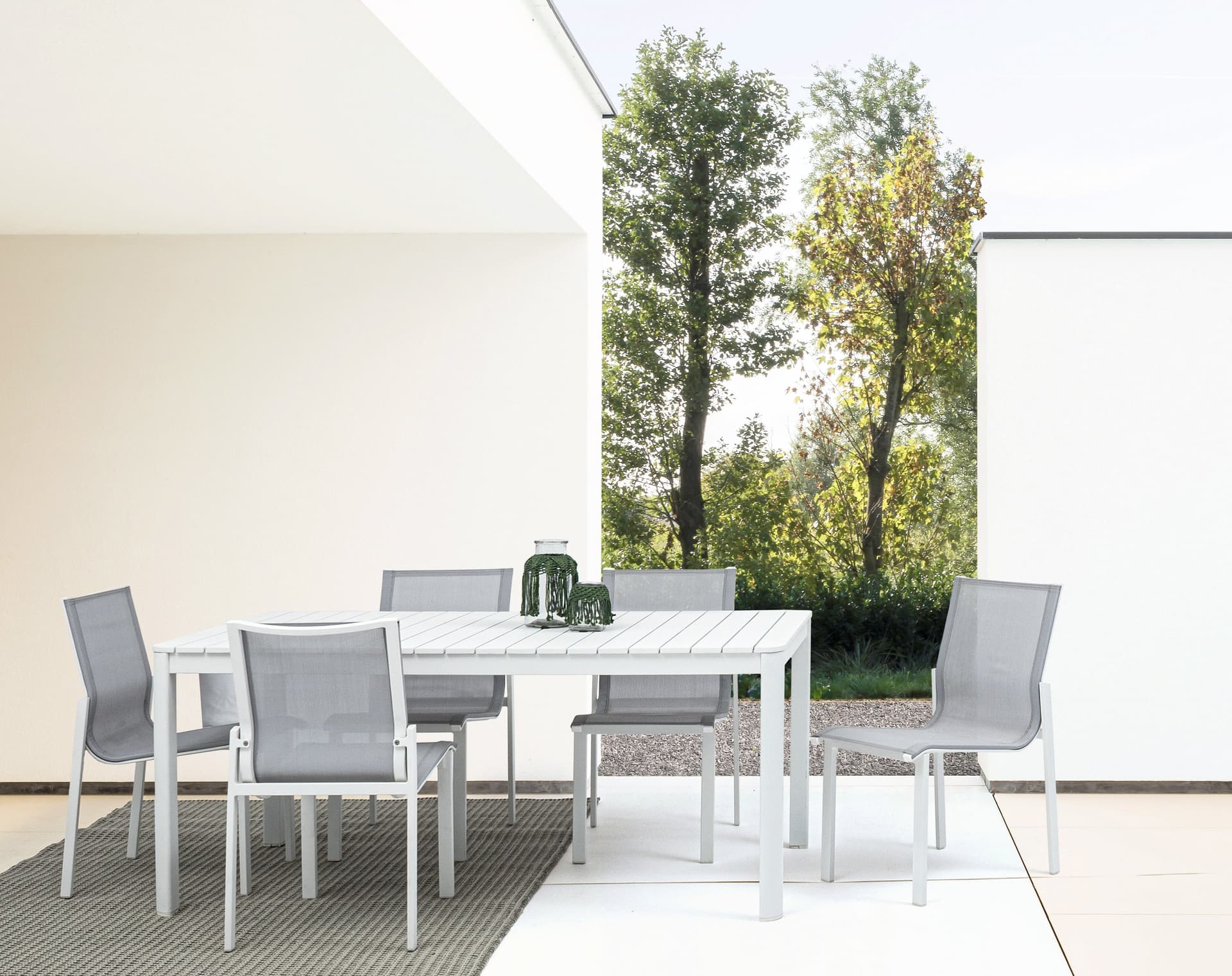 Sedia "atlantic" Struttura in Alluminio Verniciato E Texilene per Giardino E Veranda Giardino e giardinaggio/Arredamento da giardino e accessori/Sedie/Sedie per tavolo da giardino Decor Space - Altamura, Commerciovirtuoso.it