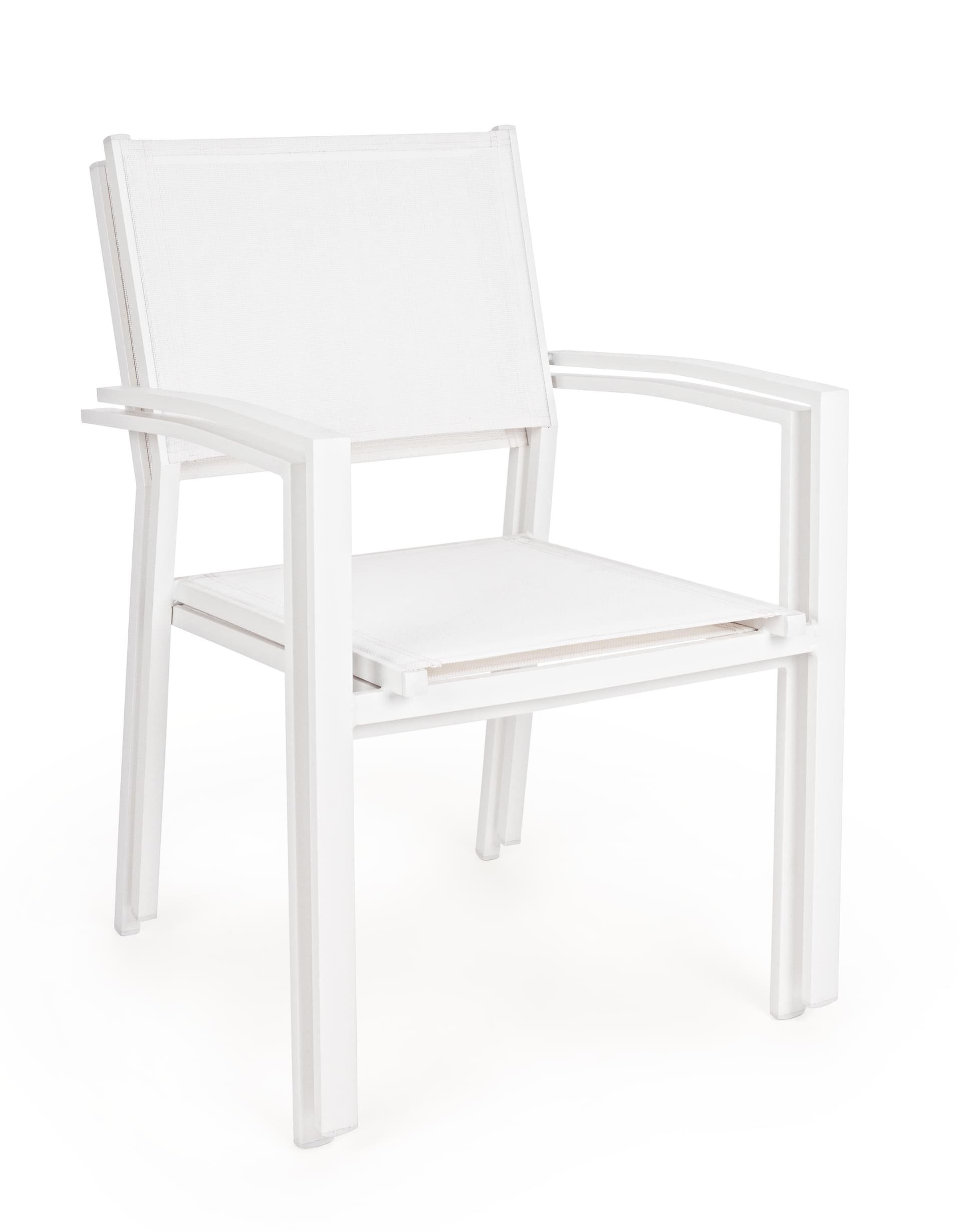 Poltrona "Sardegna" struttura in alluminio verniciato e texilene per giardino e veranda Giardino e giardinaggio/Arredamento da giardino e accessori/Sedie/Sedie per tavolo da giardino Decor Space - Altamura, Commerciovirtuoso.it
