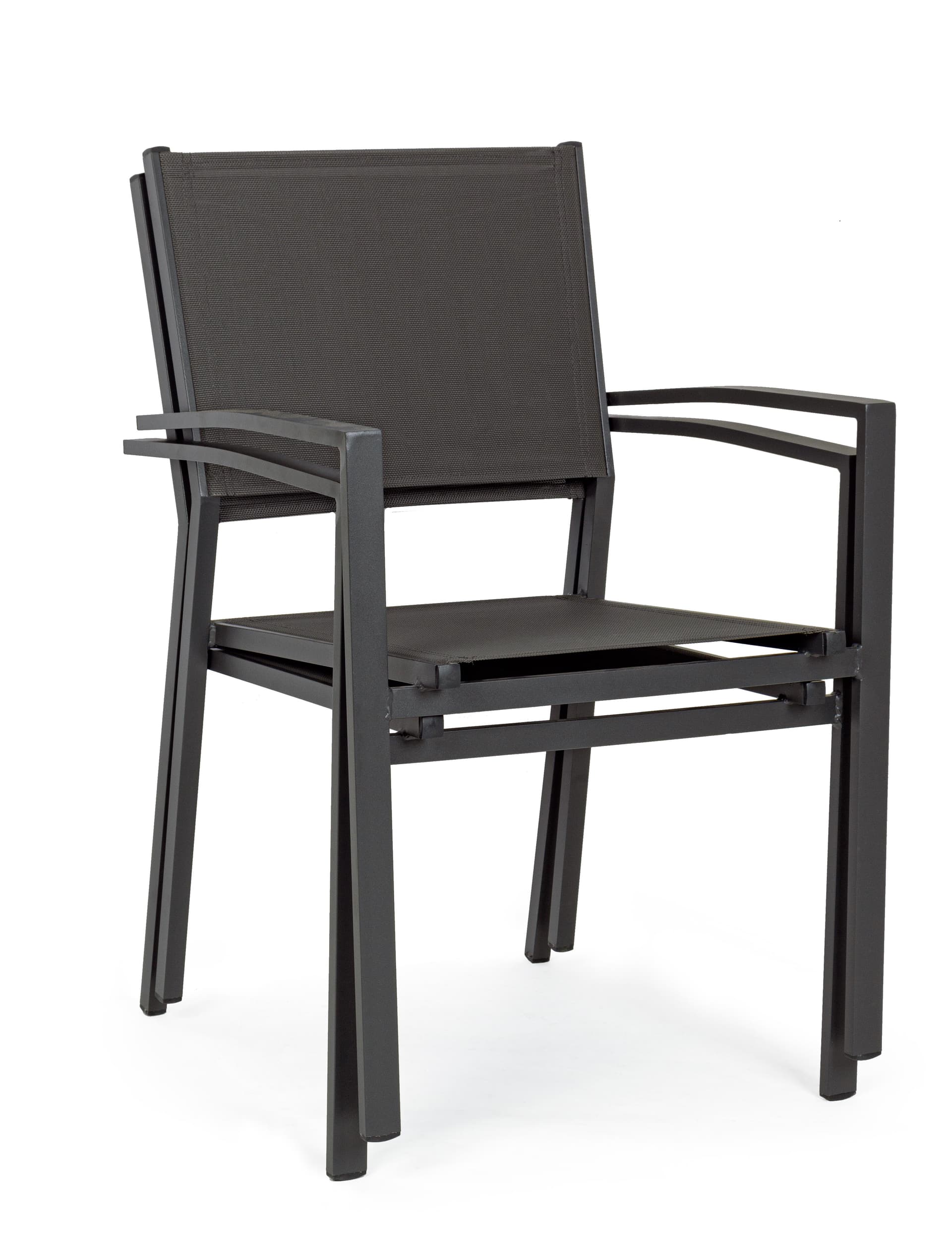 Poltrona "Sardegna" struttura in alluminio verniciato e texilene per giardino e veranda Giardino e giardinaggio/Arredamento da giardino e accessori/Sedie/Sedie per tavolo da giardino Decor Space - Altamura, Commerciovirtuoso.it