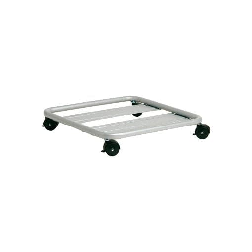 Sottovaso quadrato a carrello porta piante con ruote bidirezionali e freni in metallo in Sottovasi Decor Space - Altamura, commercioVirtuoso.it