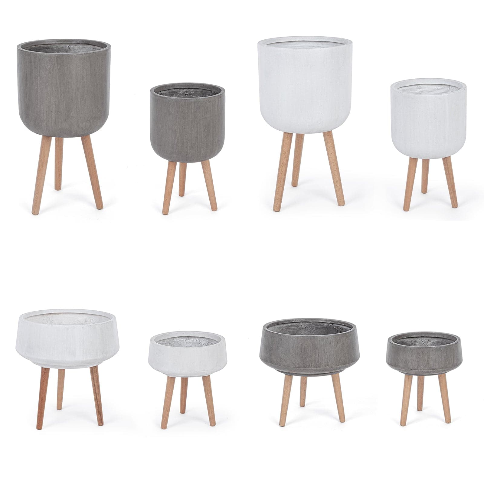 Set di 2 vasi "Modern To" moderni trepiedi portavaso da esterno ed interno in Vasi tradizionali Decor Space - Altamura, commercioVirtuoso.it