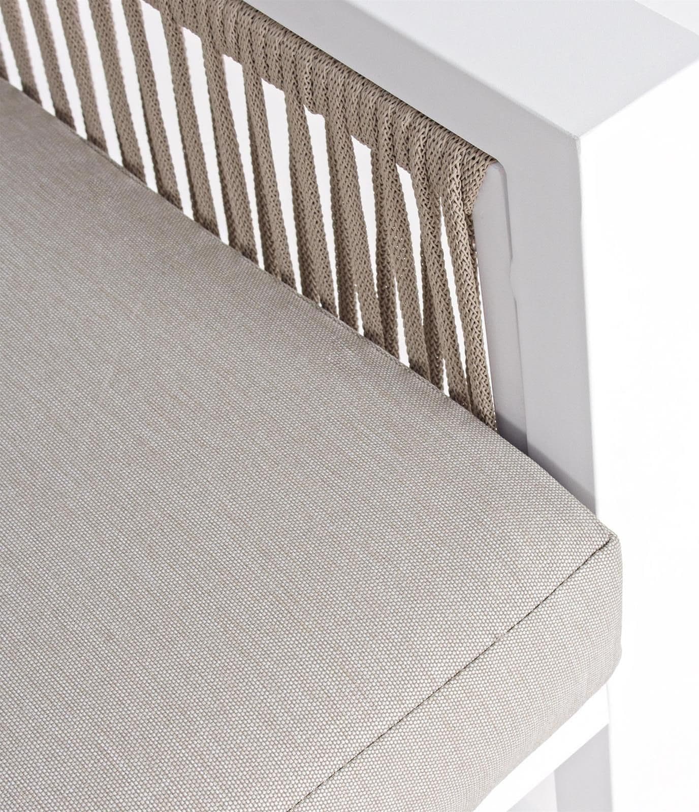 Salottino da giardino "Captiva" in alluminio con corde sintetiche per esterno Giardino e giardinaggio/Arredamento da giardino e accessori/Set di mobili Decor Space - Altamura, Commerciovirtuoso.it