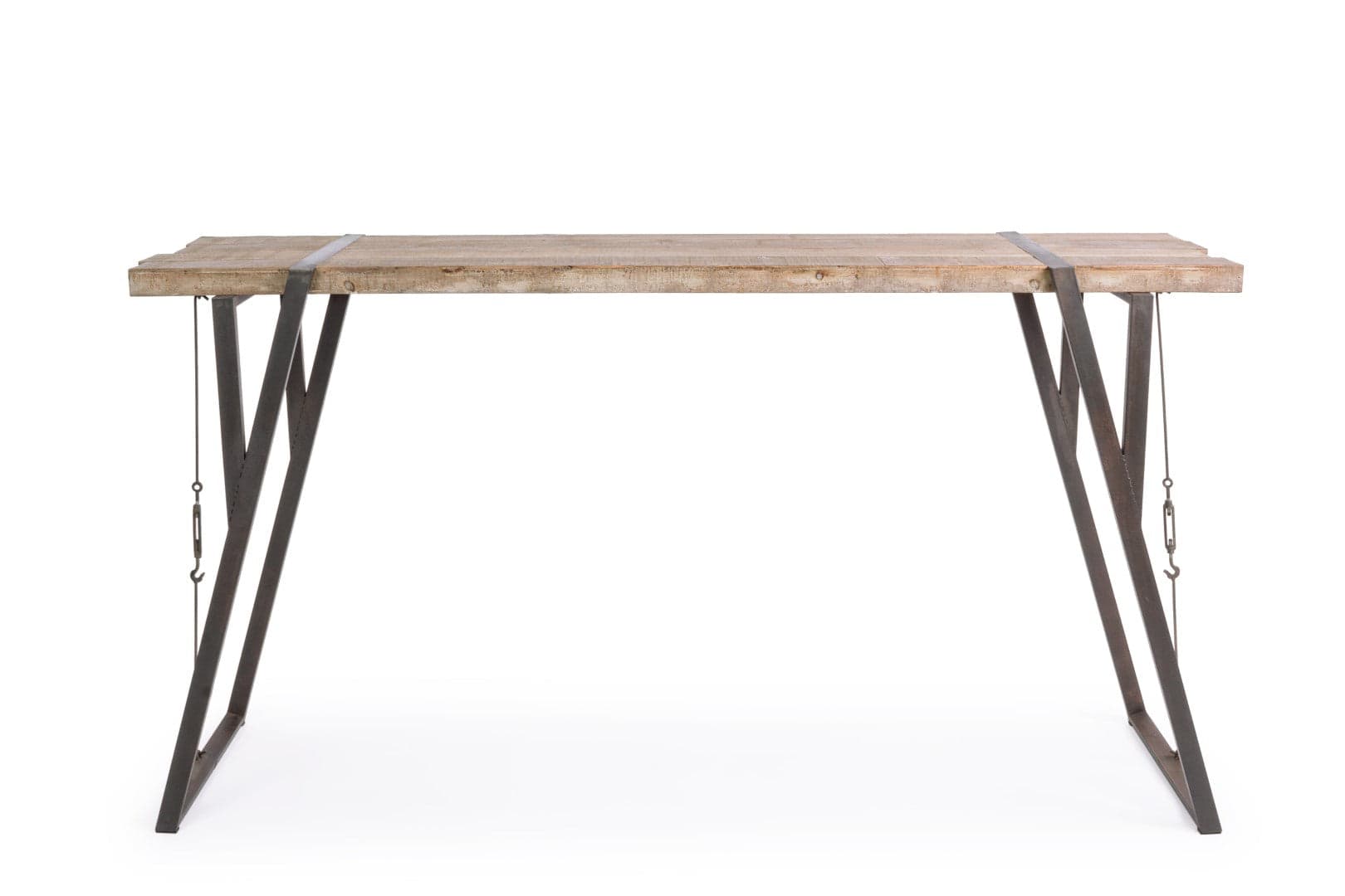 Tavolo Bar Blocks rettangolare, con gambe, in legno di abete da 200 x 54 cm in Tavoli da sala da pranzo Decor Space - Altamura, commercioVirtuoso.it