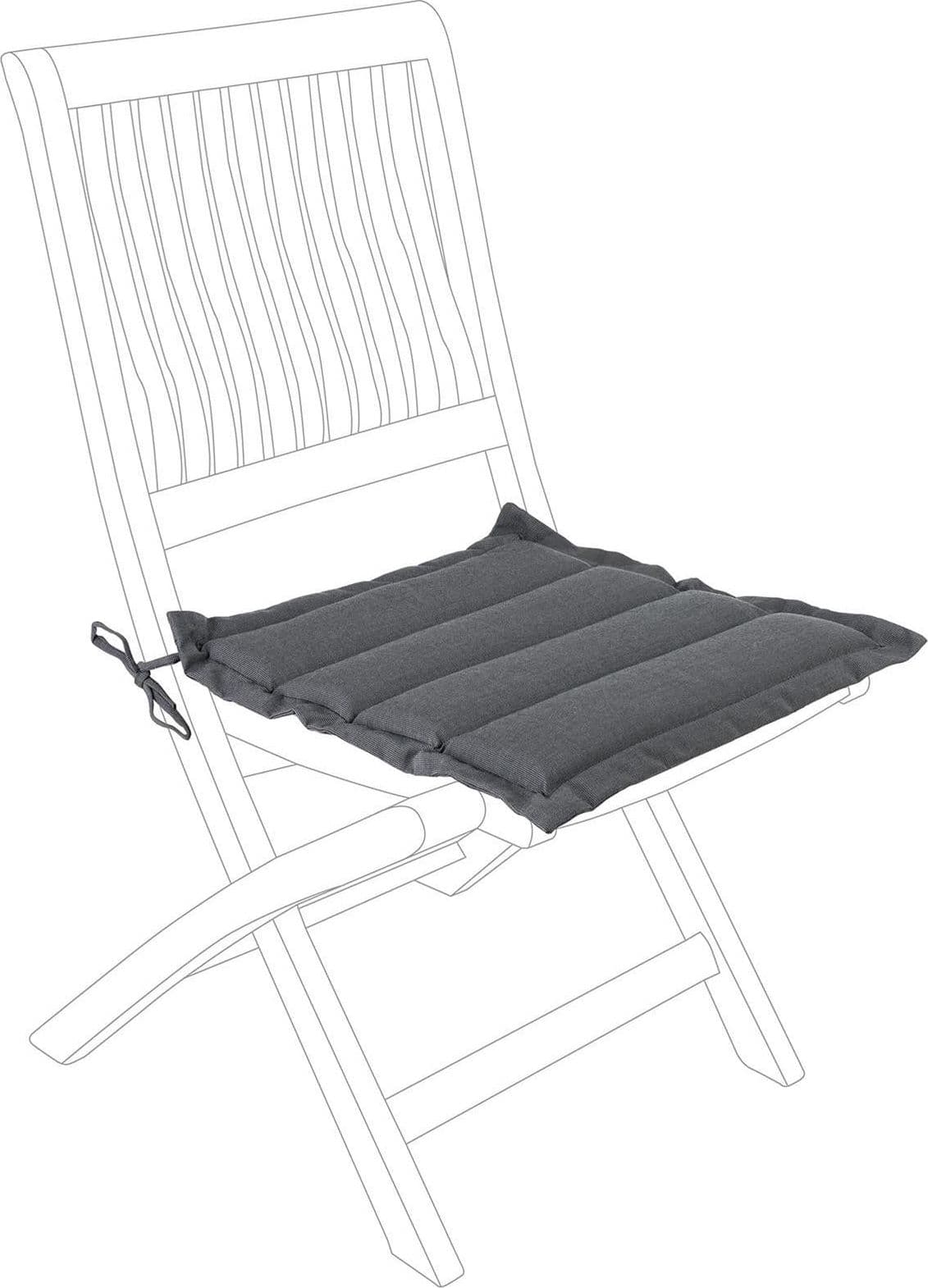 Cuscino trapuntato solo seduta per sedie da esterno e giardino idrorepellente in Cuscini per sedie da giardino Decor Space - Altamura, commercioVirtuoso.it