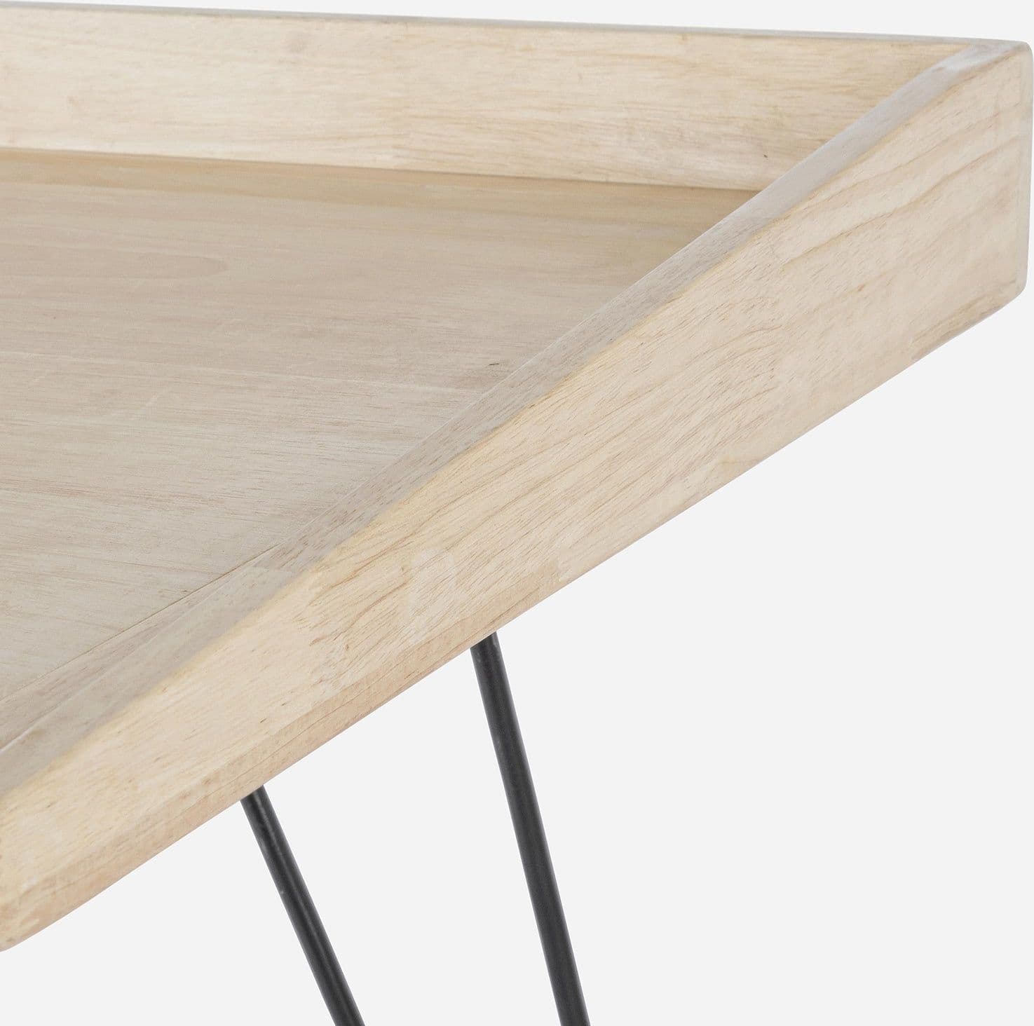 Scrivania Vintage "District" da ufficio e cameretta porta pc in legno naturale 142 cm - 4