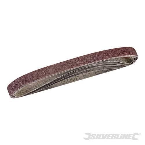 Nastri abrasivi per levigatrice silverline 5 pezzi 13x457mm Grana 40-60-80-120