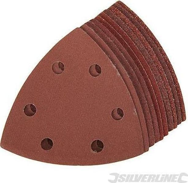 Fogli triangolari con fissaggio strappo 90 mm in ossido di alluminio varie grane prezzo Silverline