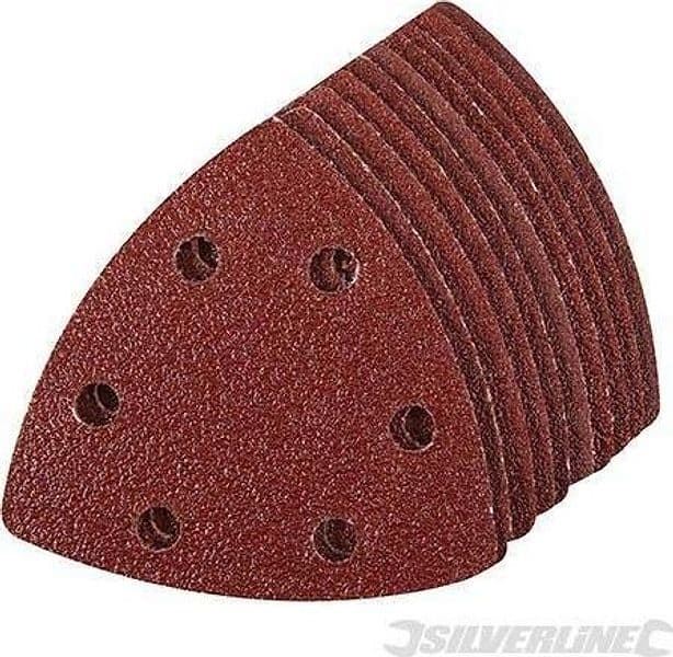 Fogli triangolari con fissaggio strappo 90 mm in ossido di alluminio varie grane prezzo Silverline