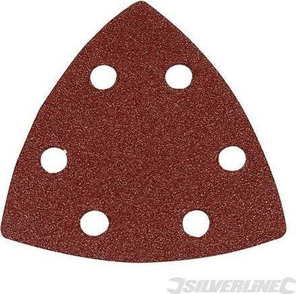 Fogli triangolari con fissaggio strappo 90 mm in ossido di alluminio varie grane prezzo Silverline