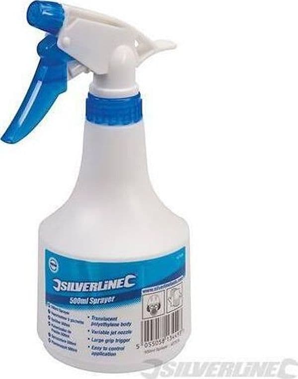 Nebulizzatore spray in plastica 500 ml Silverline ugello a getto variabile