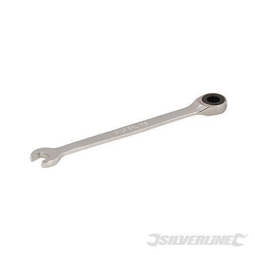 Chiavi a cricchetto combinata metrica a testa fissa, varie misure Silverline – 17mm – argentato