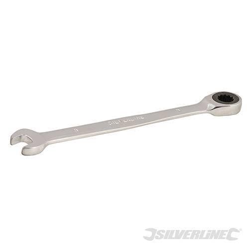 Chiavi a cricchetto combinata metrica a testa fissa, varie misure Silverline Silverline