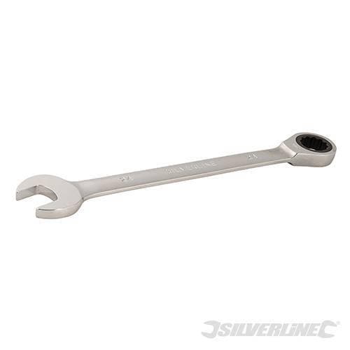 Chiavi a cricchetto combinata metrica a testa fissa, varie misure Silverline Silverline