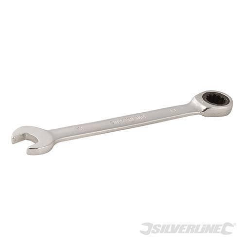 Chiavi a cricchetto combinata metrica a testa fissa, varie misure Silverline Silverline