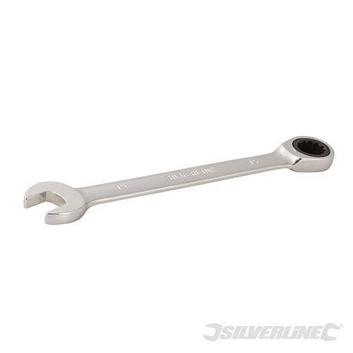 Chiavi a cricchetto combinata metrica a testa fissa, varie misure Silverline Silverline