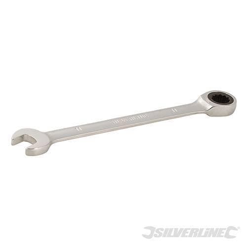 Chiavi a cricchetto combinata metrica a testa fissa, varie misure Silverline Silverline