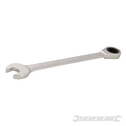Chiavi a cricchetto combinata metrica a testa fissa, varie misure Silverline Silverline