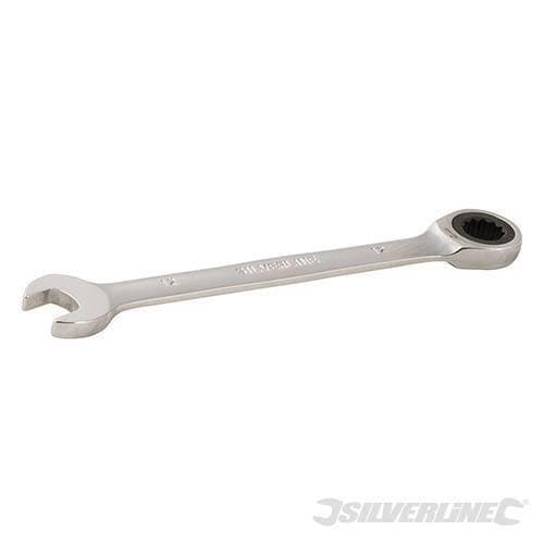 Chiavi a cricchetto combinata metrica a testa fissa, varie misure Silverline Silverline