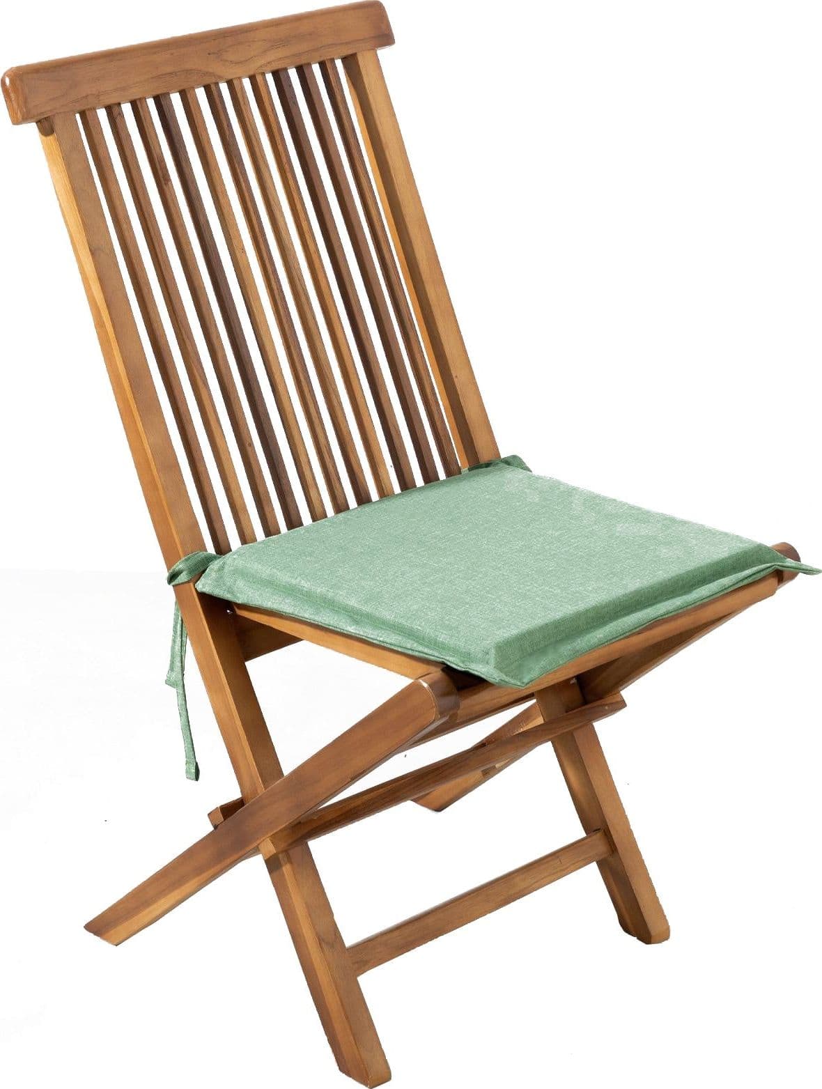 Cuscino Resinato con Pattina e Laccetti per sedia da giardino sfoderabile 40 cm "Made in Italy" in Cuscini per sedie da giardino Decor Space - Altamura, commercioVirtuoso.it