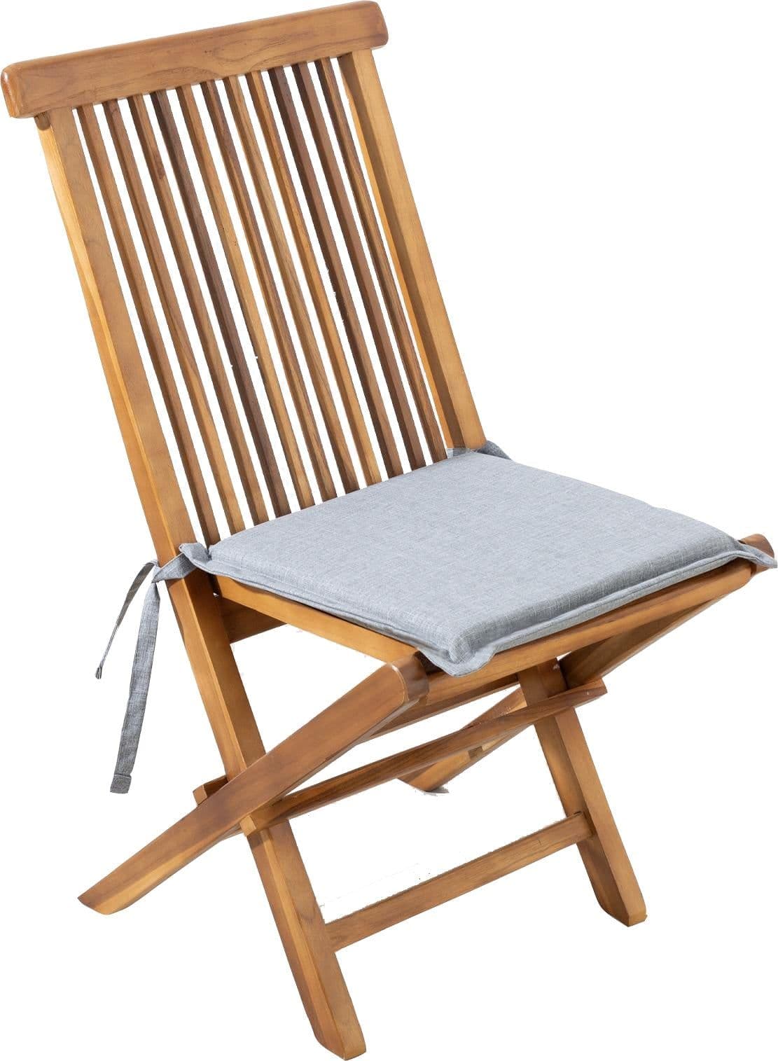Cuscino Resinato con Pattina e Laccetti per sedia da giardino sfoderabile 40 cm "Made in Italy" in Cuscini per sedie da giardino Decor Space - Altamura, commercioVirtuoso.it