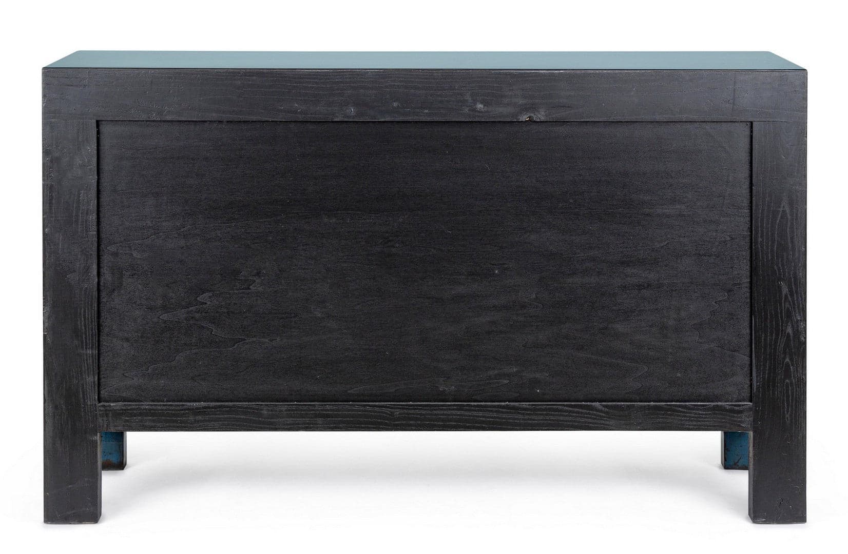 Credenza "Jinan", struttura in legno di olmo riciclato, con finitura lucida, maniglie in rame in Credenze Decor Space - Altamura, commercioVirtuoso.it