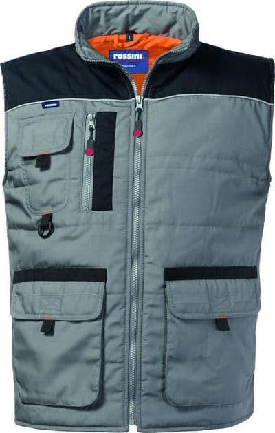Gilet Morgan Grigio Gilet Imbottito Multitasche da Lavoro Officina Magazzino Industria - 2