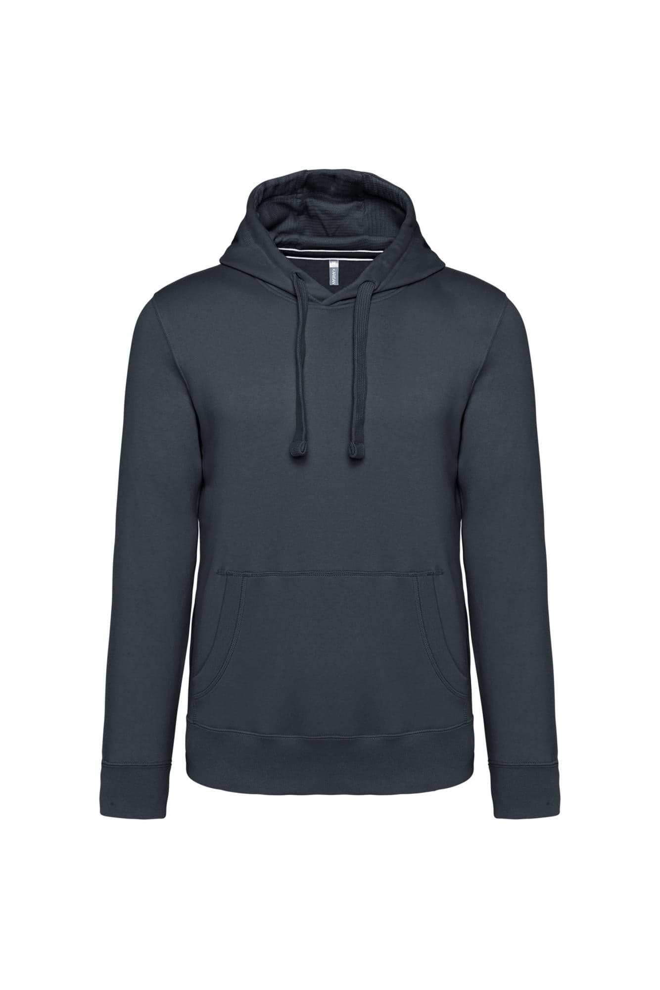 Felpa Premium Antracite Felpa Unisex con Cappuccio Tascone Marsupio - 2
