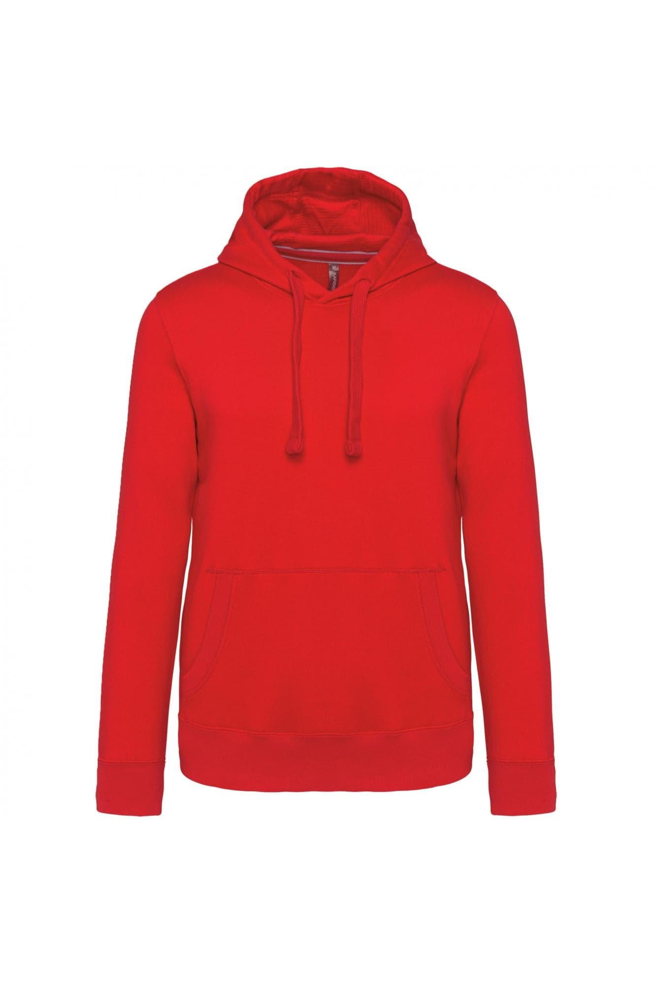 Felpa Premium Rosso Felpa Unisex con Cappuccio Tascone Marsupio - 2