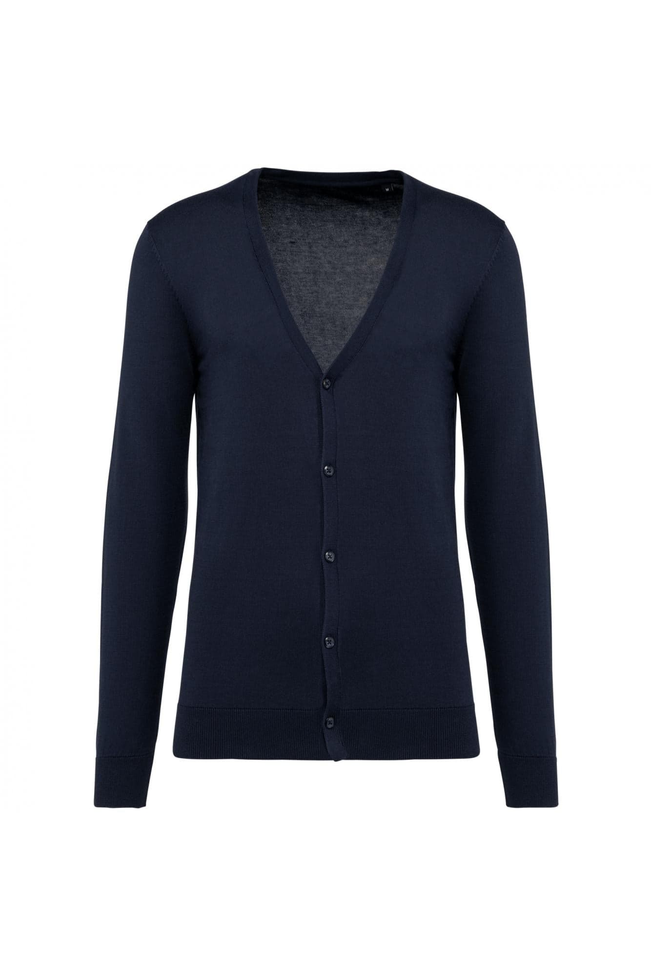 Cardigan Uomo Blu Cotone Supima® Maglioncino con Bottoni Puro Cotone - 2