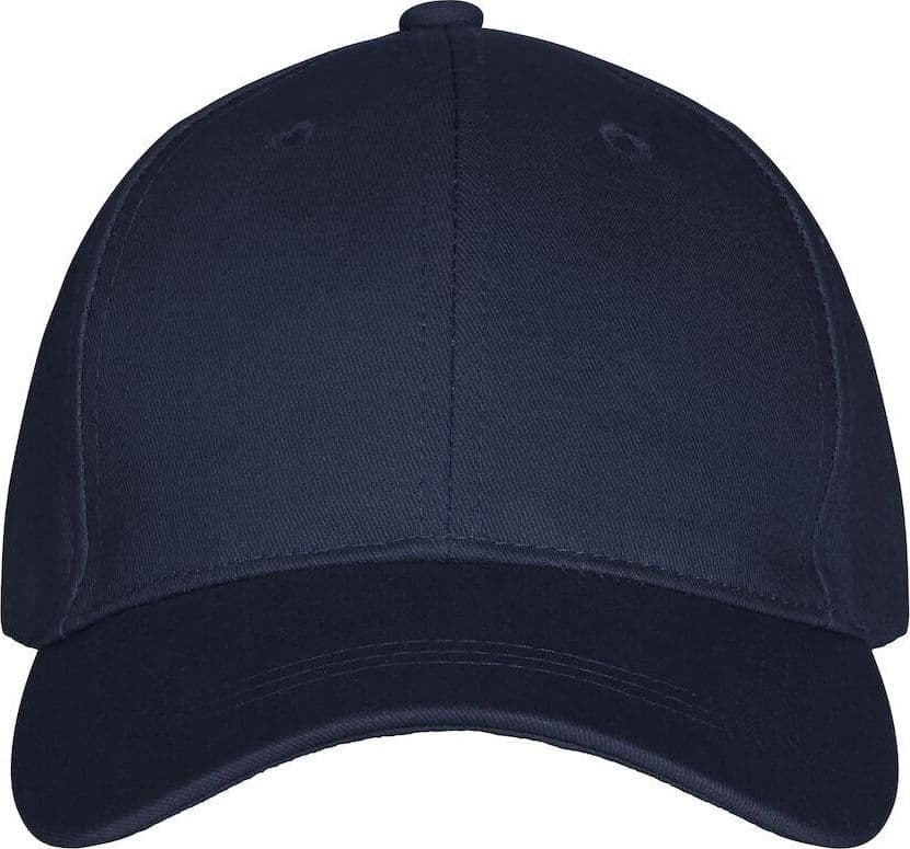 Cappellino Classic Blu Cappellino con Visera 6 Pannelli Chiusura con Velcro Peso Medio - 2