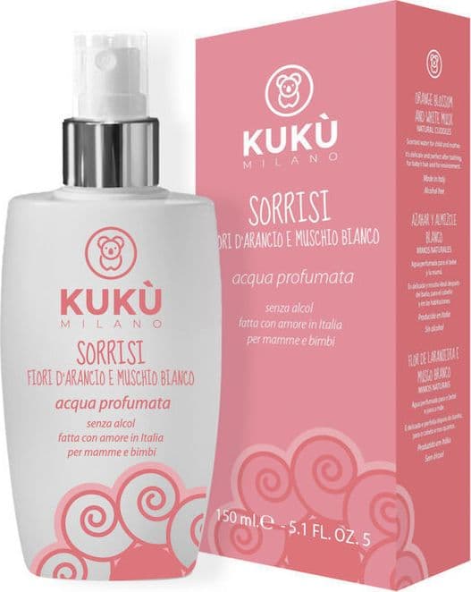 Acqua profumata Sorrisi naturale 150 ml Kuku Milano Arancio e Muschio