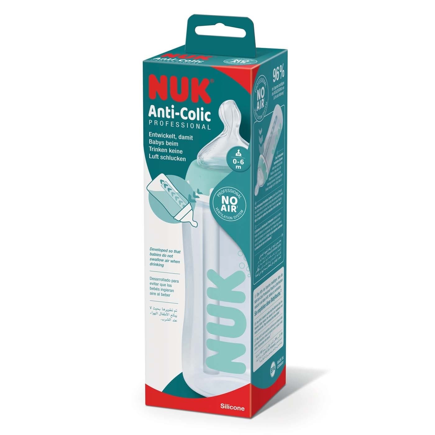 BIBERON NUK FC+ ANTICOLIC PRO. PP300ML Silicone 0-6M - 2