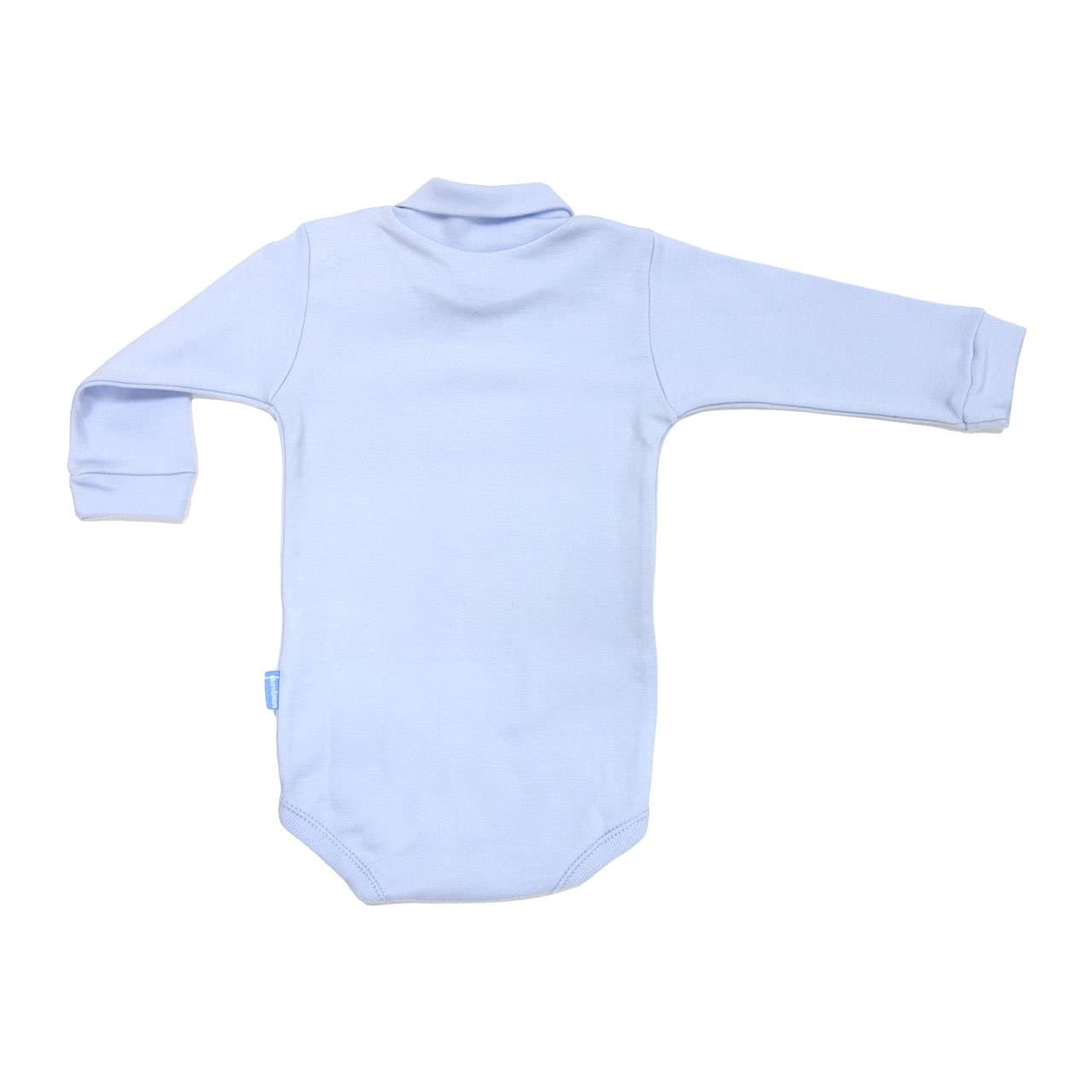 Body Collo Alto Interlock Taglia 6 Liso Azzurro Cambrass - 2