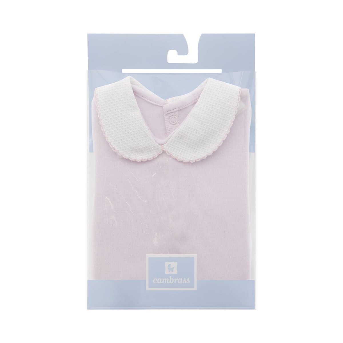 Body Con Collo  Manica Lunga Interlock Taglia 6 D.R. Liso Rosa Cambrass - 3