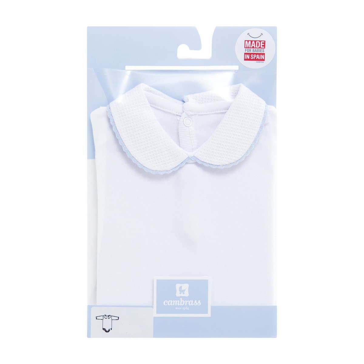 Body Con Collo  Manica Lunga Interlock Taglia 3 0703 Croquet Celeste Cambrass - 3