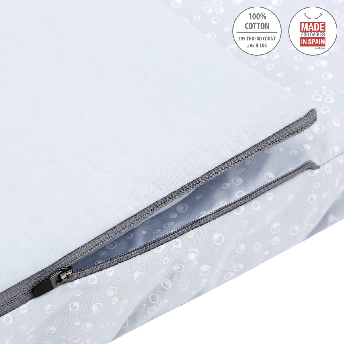 Sacca Piumone Culla Cambrass I/V Be Ocean Grigio 49.5X83.5X2 Cm - 6