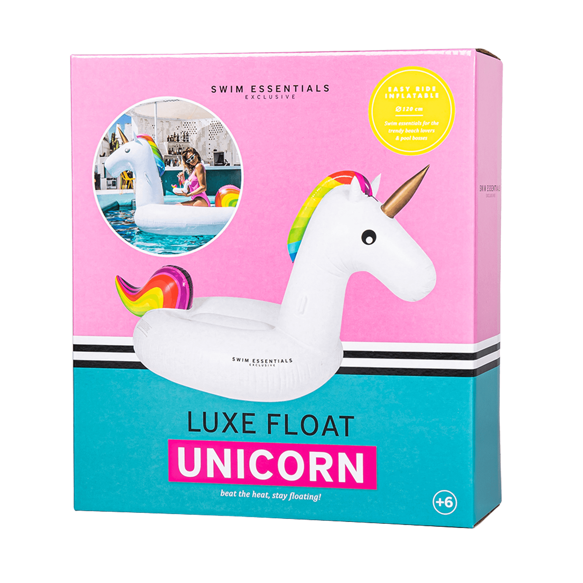 Unicorno Gonfiabile Swim Essentials Bianco XL Giochi e giocattoli/Sport e giochi all'aperto/Giochi aquatici e piscine per bambini/Canotti e gonfiabili galleggianti La Casa Del Bebè - Napoli, Commerciovirtuoso.it