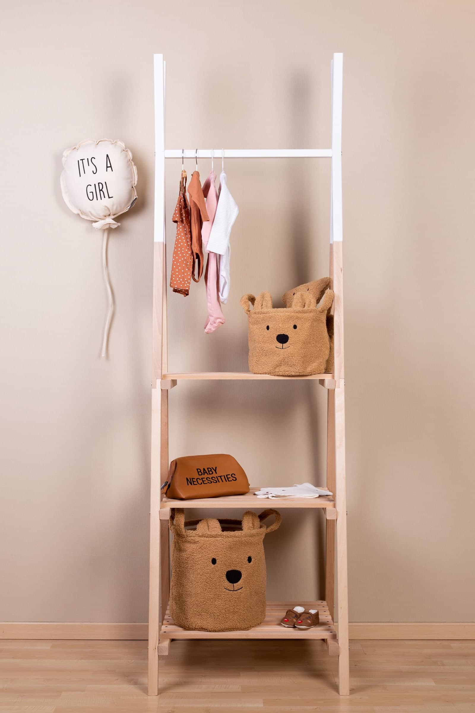 Cestino Portaoggetti Childhome Teddy Beige 30X30X30 CM - 3
