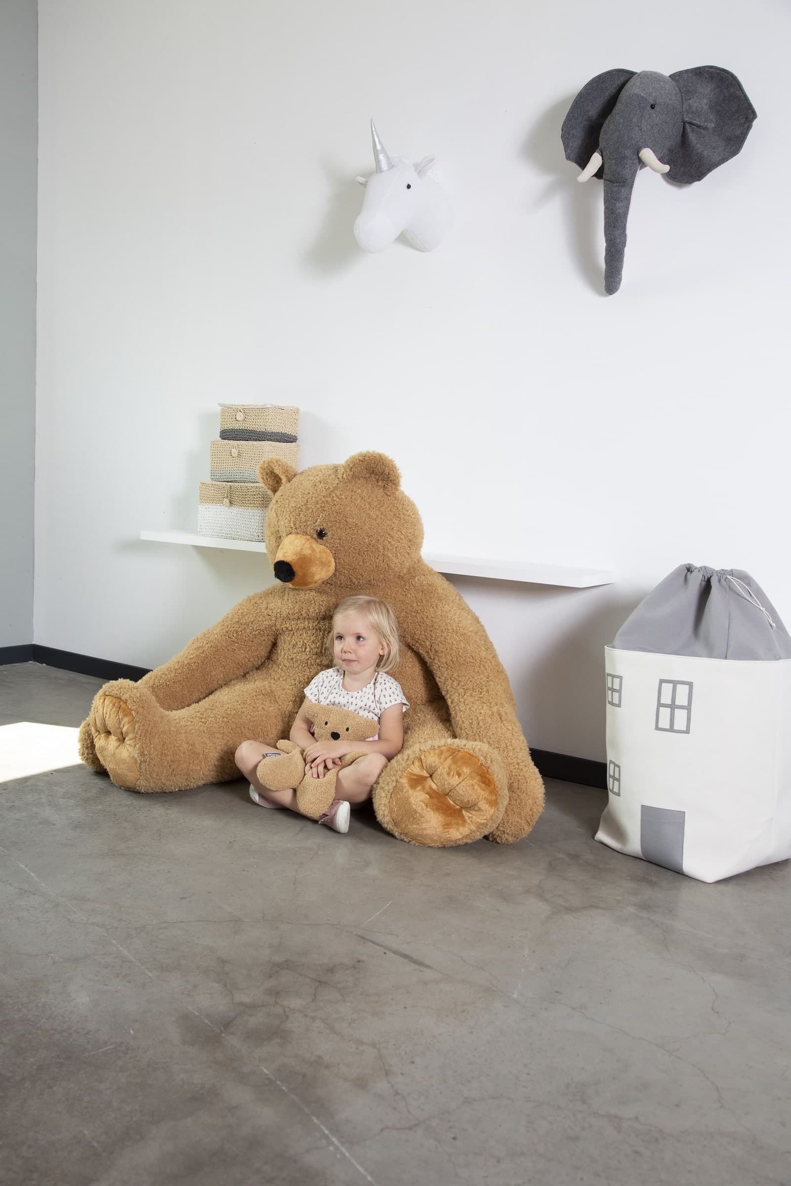 Casetta Portagiochi Childhome Bianco/Grigio - 7
